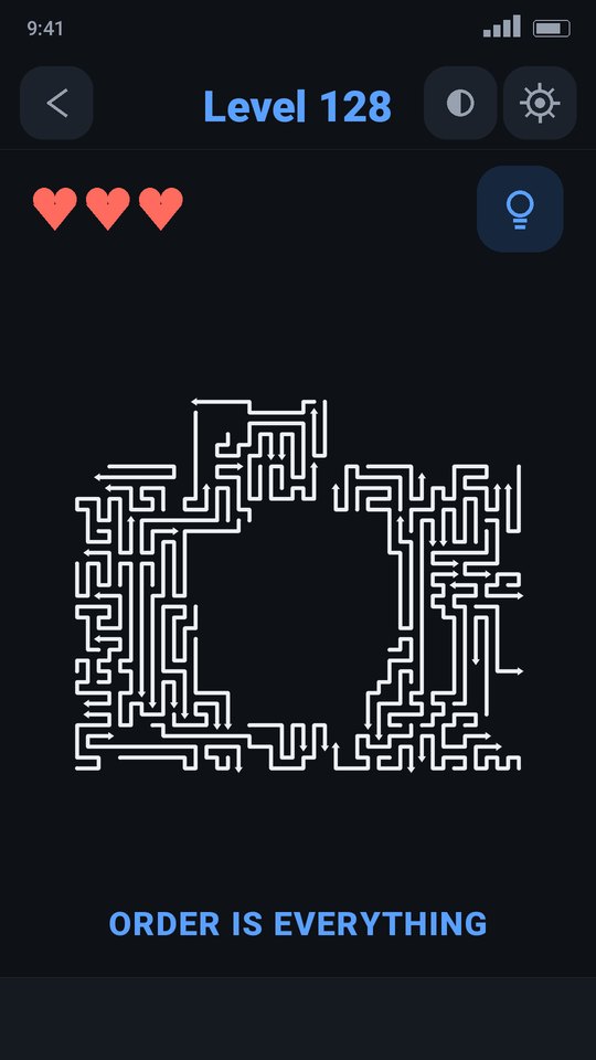 Level 128 in the dark theme